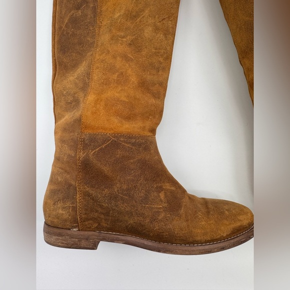 J CREW KNEE HIGH BOOTS Beige Suede - Picture 3 of 10